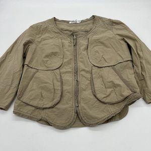 Anthropologie MurMur Beige Full Zip Jacket Large